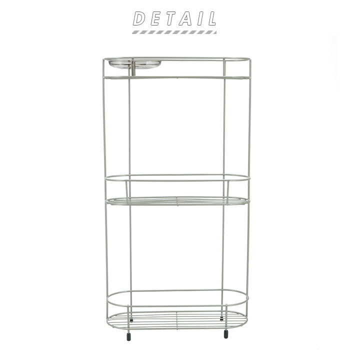 BACKYARD FAMILY「シャンプーラック ステンレス 通販 3段  ワイド ボトルラック バスラック バスカウンター」|その他|