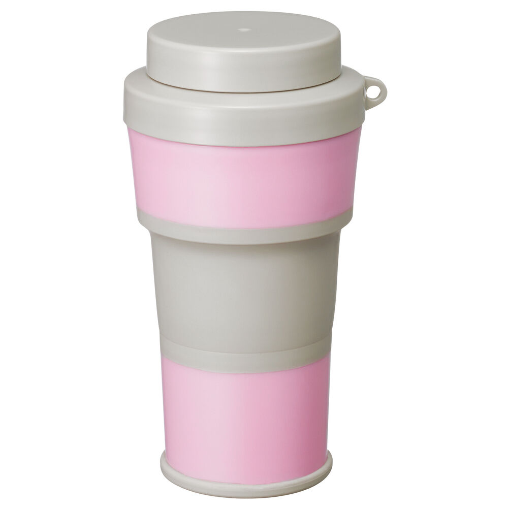 BACKYARD FAMILY「ボトル 水筒 通販 折りたたみ マグボトル ミニボトル プチボトル 伸縮 コンパクト」|食器・キッチングッズ|ピンク2