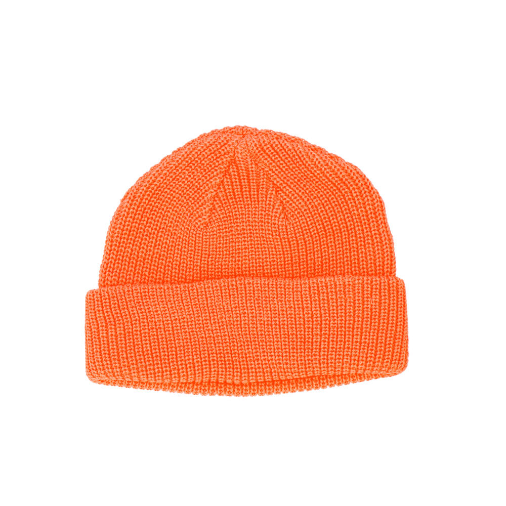 BACKYARD FAMILY「ベーシックエンチ ワッチキャップ 浅め 通販 ビーニー ローワッチ ニット 帽子 ロールキャップ」|ニット帽|オレンジ2