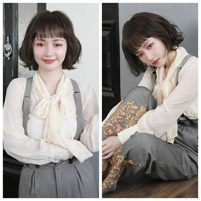 BACKYARD FAMILY「PRISILA プリシラ ショート フルウィッグ フルウイッグ 通販 パーマ カール ボブ」|その他|