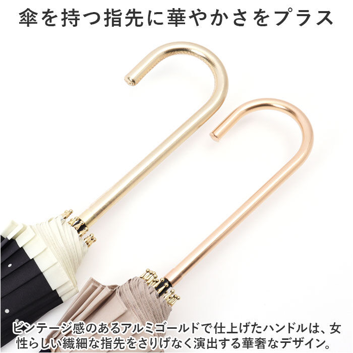 BACKYARD FAMILY「雨傘 長傘 レディース 通販 傘 長雨傘 手開き 55cm 16本骨 晴雨兼用 紫外線対策」|傘|