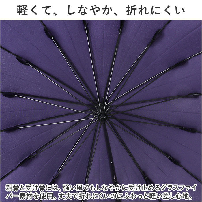 BACKYARD FAMILY「雨傘 長傘 レディース 通販 傘 長雨傘 手開き 55cm 16本骨 晴雨兼用 紫外線対策」|傘|