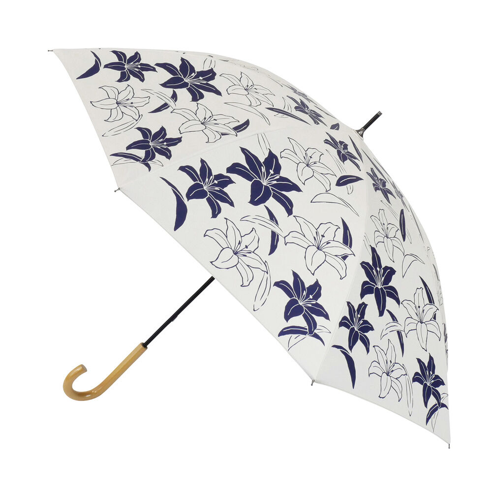 BACKYARD FAMILY「長傘 晴雨兼用 通販 晴雨兼用傘 晴雨兼用長傘 UVカット 雨傘 晴れ雨兼用傘 手開き 手動開閉」|傘|ブルー1