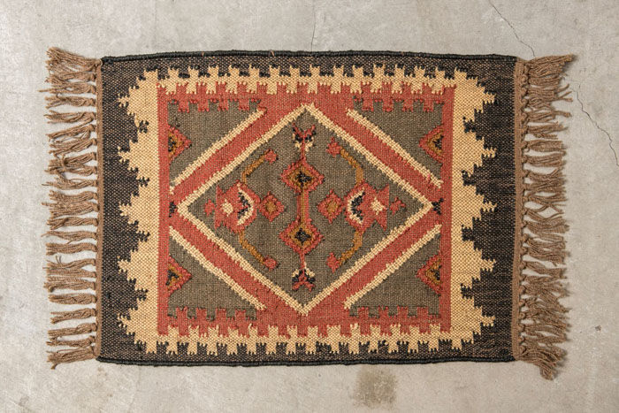 BACKYARD FAMILY「マット おしゃれ フロアマット 通販 長方形 ラグマット デザインマット ジュート ファブリック」|その他|