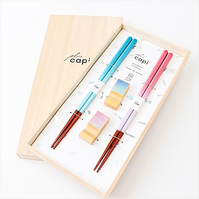 BACKYARD FAMILY「イシダ 夫婦箸 通販 日本製 ペア 箸 ギフト 箸置き セット 桐箱入り お箸 めおと箸 お祝い」|食器・キッチングッズ|