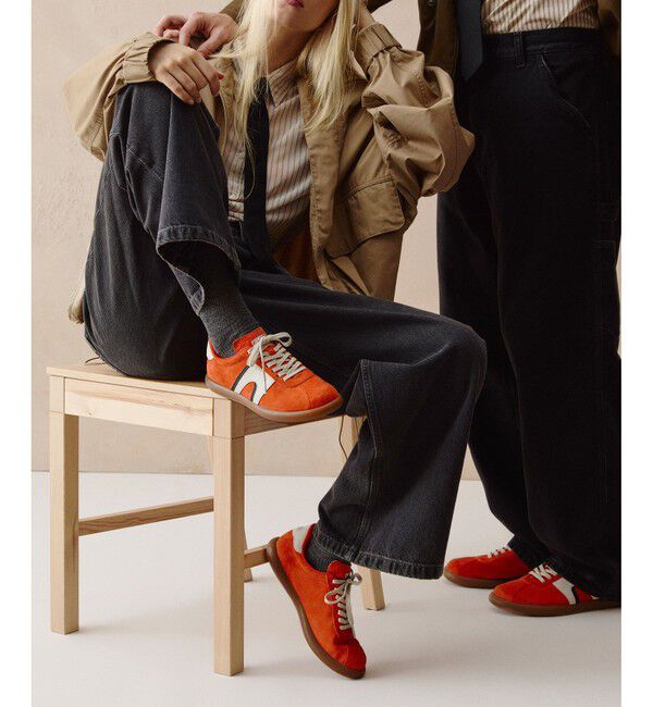 CAMPER「[カンペール] PELOTAS SOLLER / レザースニーカー」|スニーカー|オレンジ