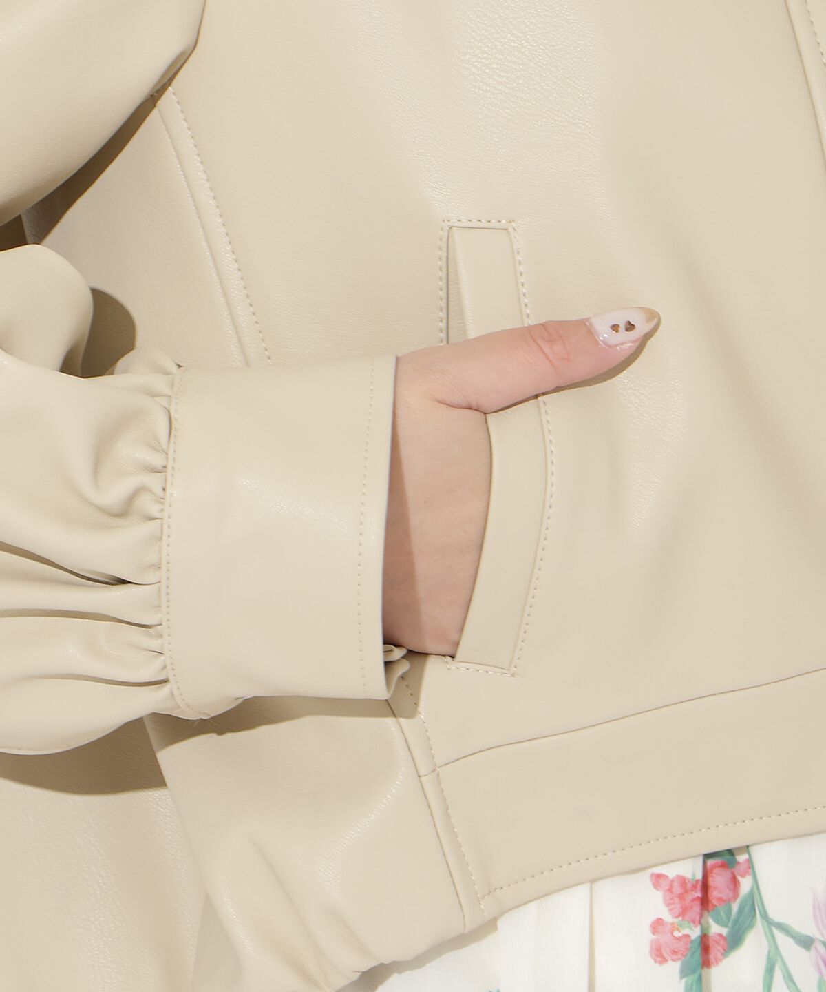 アンドクチュール「フェイクレザーブルゾン」|ブルゾン・スタジャン|