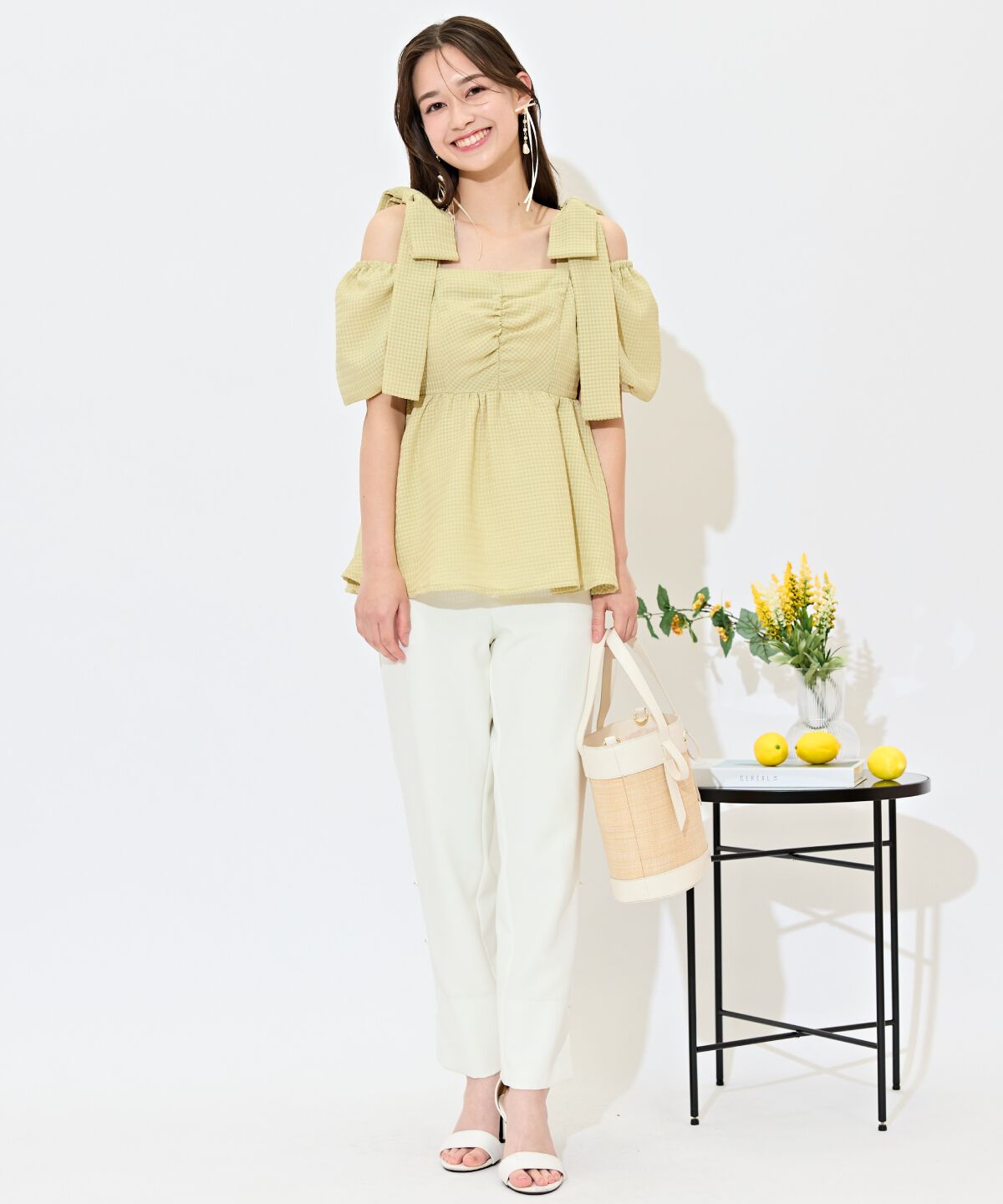 WILLSELECTION「パールデザインテーパードパンツ」|その他|