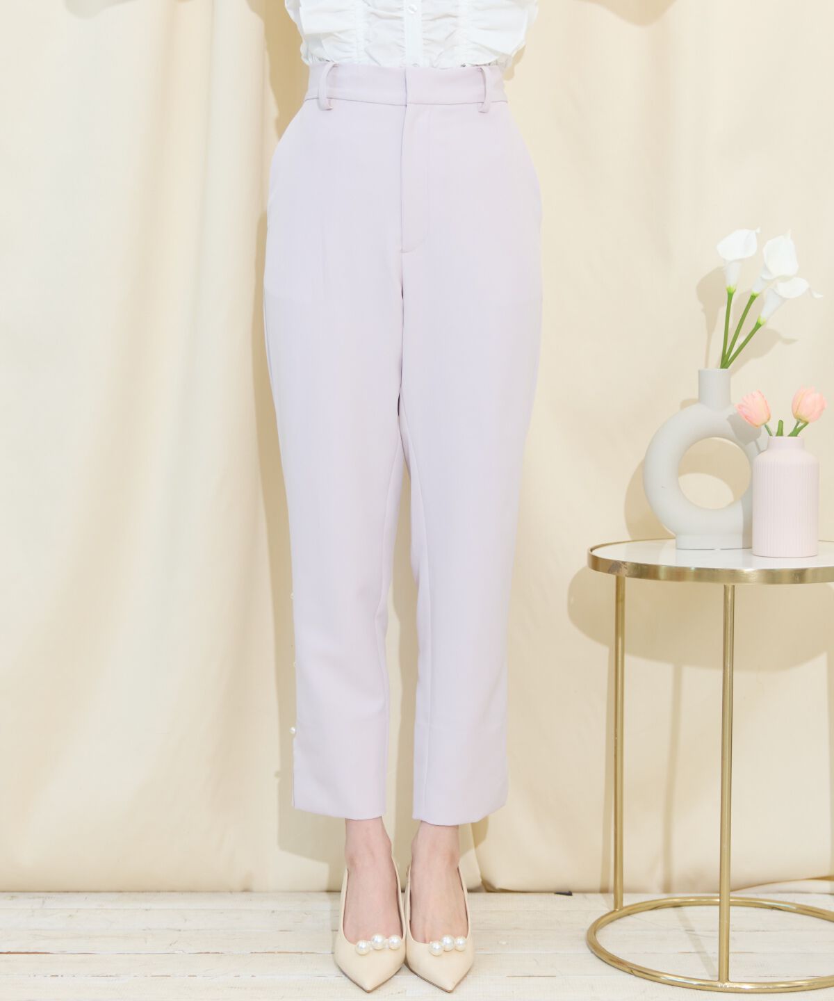 WILLSELECTION「パールデザインテーパードパンツ」|その他|