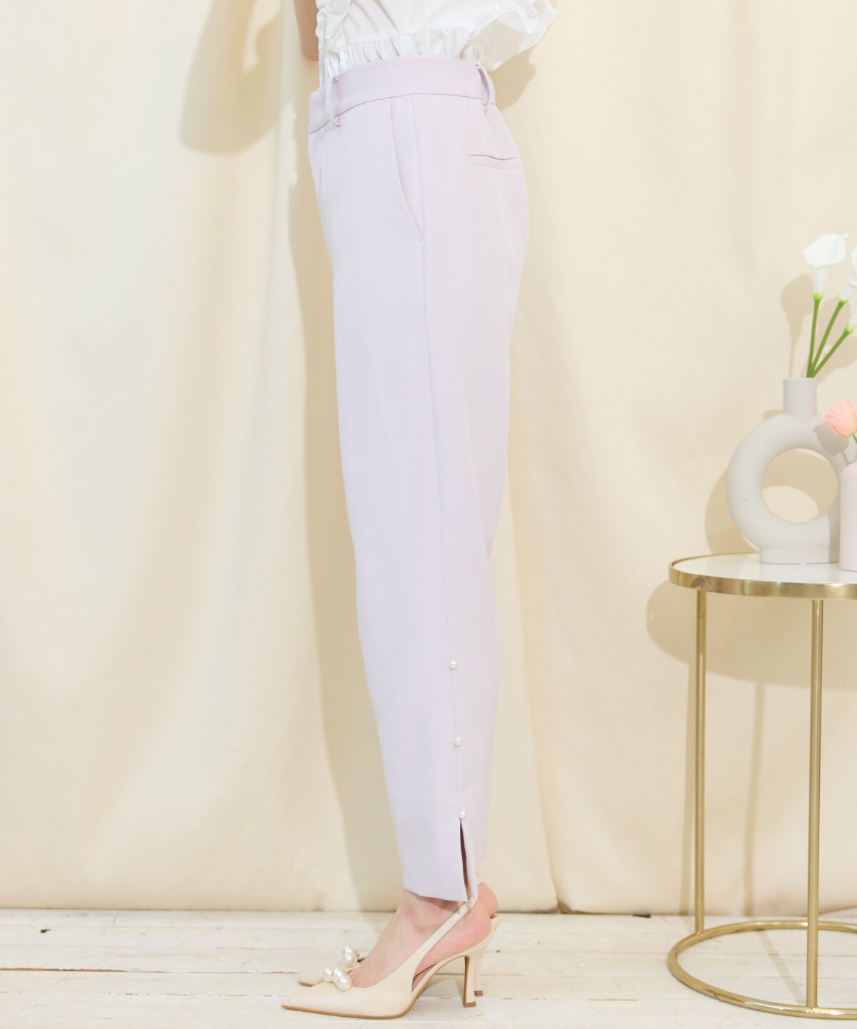 WILLSELECTION「パールデザインテーパードパンツ」|その他|