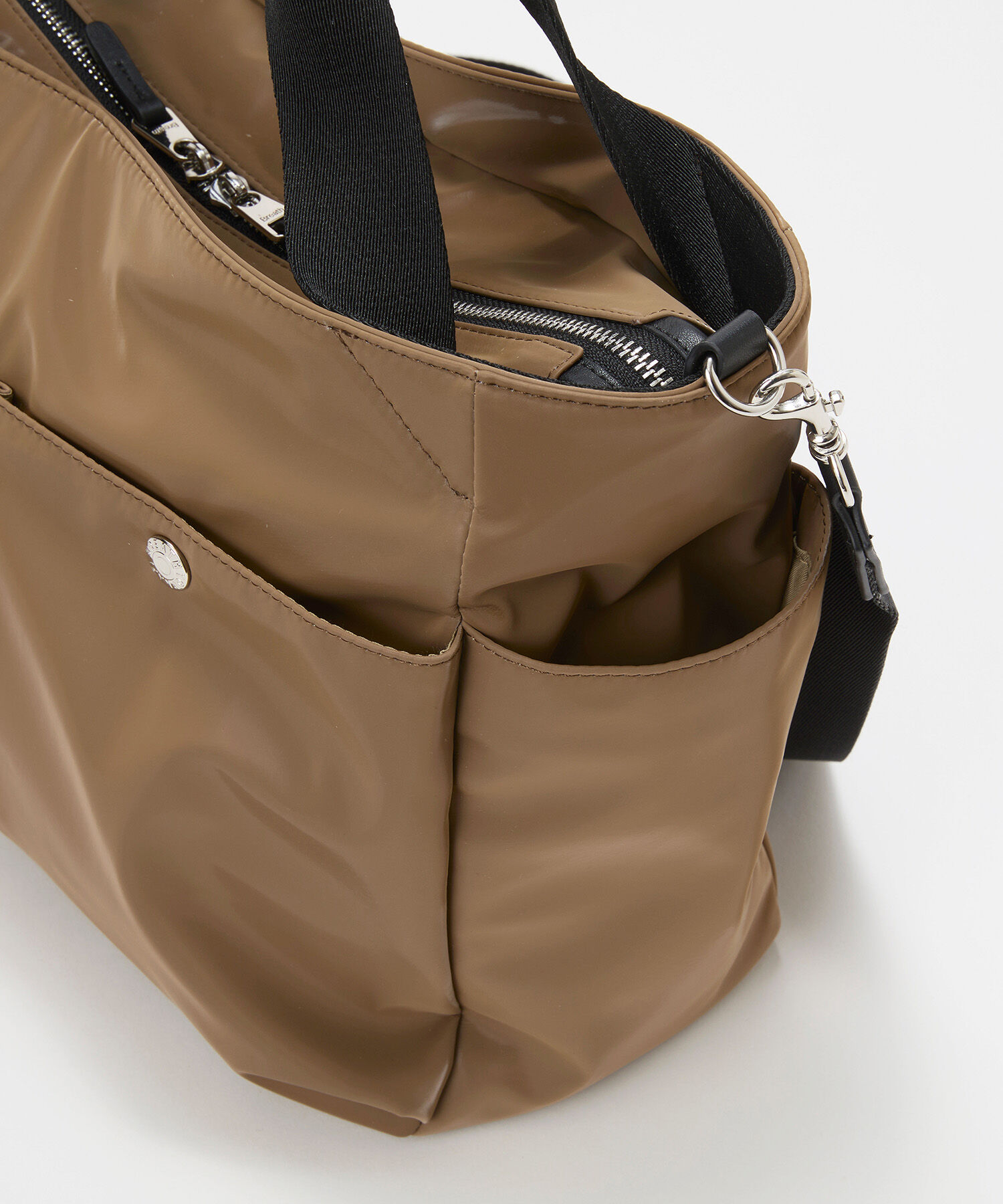 TOPKAPI BREATH「【Breath TOPKAPI】Train 防水ポリエステル ショルダー付き A4 トートバッグ / キャリー対応」|トートバッグ|