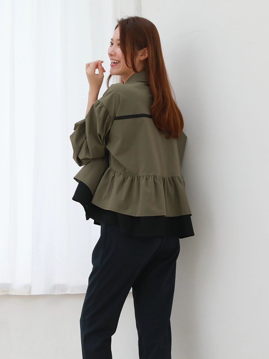 ALBOVE「バルーンスリーブブルゾン/ジャケット」|ブルゾン・スタジャン|