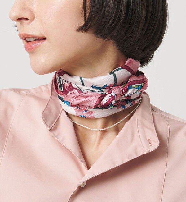 UNITED ARROWS「＜manipuri＞SILK 65&times;65 スカーフ 26SS」|バンダナ・スカーフ|