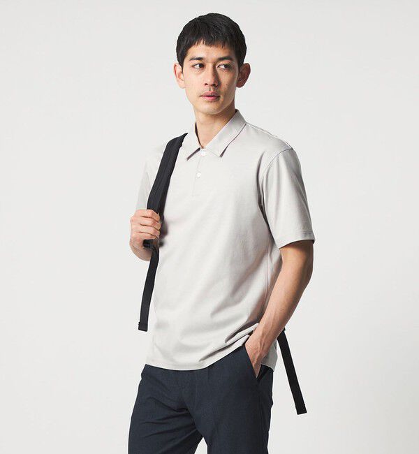 UNITED ARROWS「ポンチ ポロシャツ UA COZY 抗菌防臭 接触冷感」|Tシャツ・カットソー|