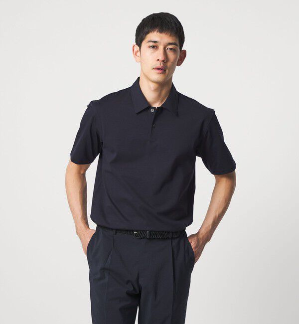 UNITED ARROWS「ポンチ ポロシャツ UA COZY 抗菌防臭 接触冷感」|Tシャツ・カットソー|