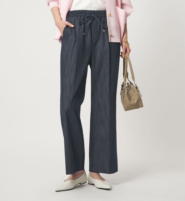 UNITED ARROWS green label relaxing「［size SHORT/TALLあり］ニーハイフレアパンツ デニム 2 ストレッチ」|デニム|NAVY