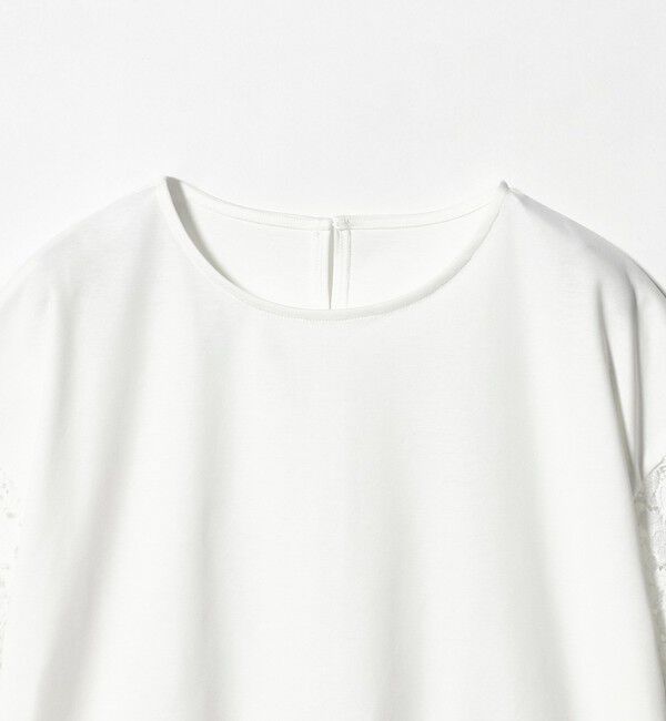 UNITED ARROWS green label relaxing「袖レース ドッキング プルオーバー カットソー」|Tシャツ・カットソー|