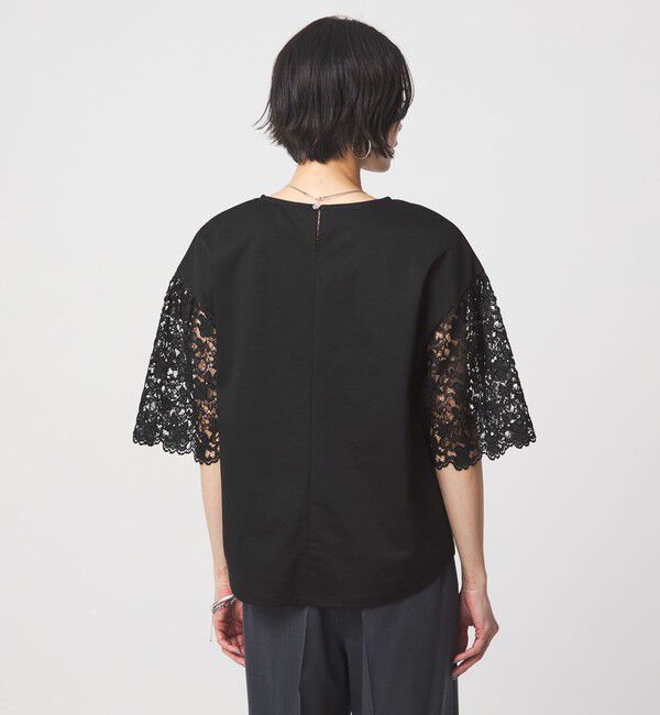 UNITED ARROWS green label relaxing「袖レース ドッキング プルオーバー カットソー」|Tシャツ・カットソー|