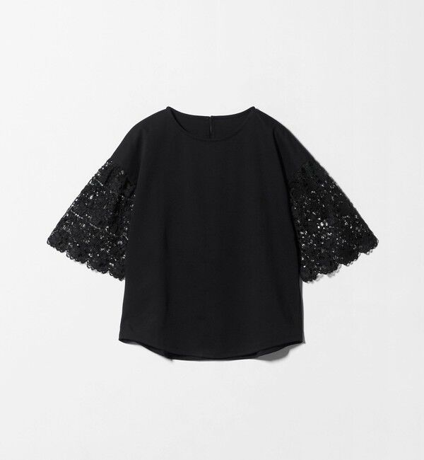 UNITED ARROWS green label relaxing「袖レース ドッキング プルオーバー カットソー」|Tシャツ・カットソー|