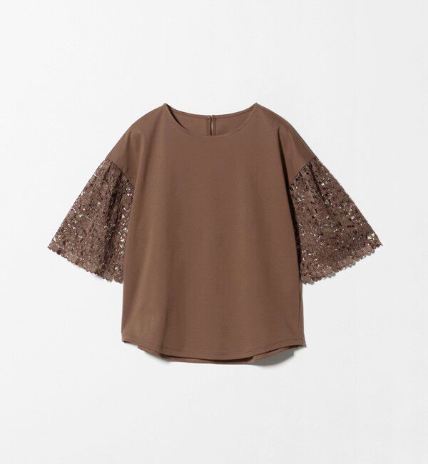 UNITED ARROWS green label relaxing「袖レース ドッキング プルオーバー カットソー」|Tシャツ・カットソー|