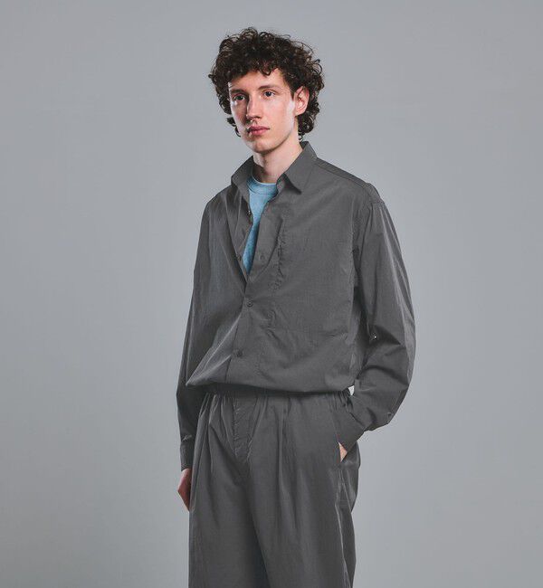 UNITED ARROWS green label relaxing「WONDER CLOTH ボックス シルエット 長袖 シャツ -ストレッチ・接触冷感・吸水速乾-」|シャツ・ブラウス|