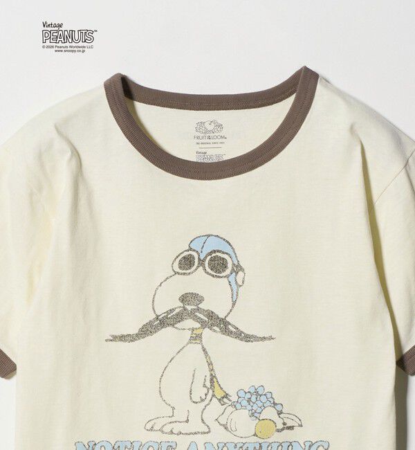 UNITED ARROWS green label relaxing「【別注】＜FRUIT OF THE LOOM &times; PEANUTS＞リンガーTシャツ / キッズ  140cm-150cm」|Tシャツ・カットソー|