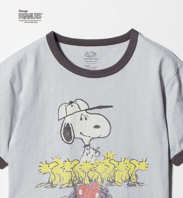 UNITED ARROWS green label relaxing「【別注】＜FRUIT OF THE LOOM &times; PEANUTS＞リンガーTシャツ / キッズ  140cm-150cm」|Tシャツ・カットソー|