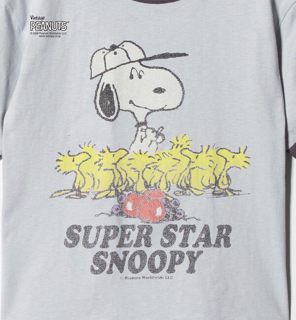 UNITED ARROWS green label relaxing「【別注】＜FRUIT OF THE LOOM &times; PEANUTS＞リンガーTシャツ / キッズ  140cm-150cm」|Tシャツ・カットソー|