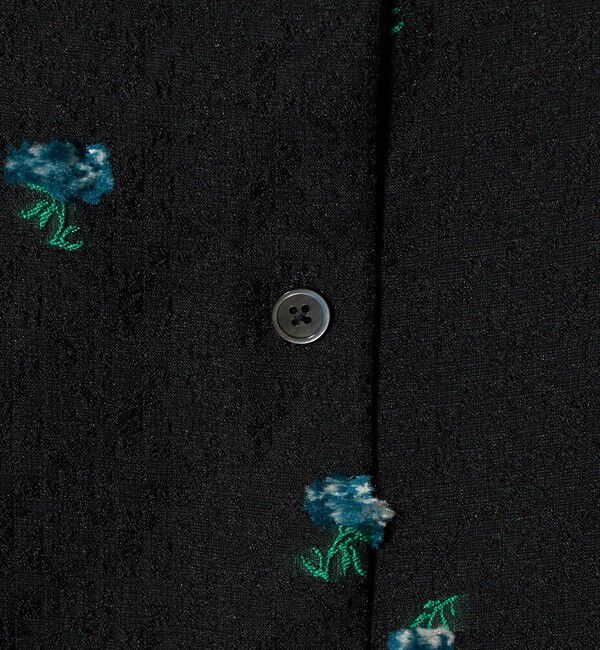 BEAUTY&YOUTH UNITED ARROWS「フラワーモチーフ ジャガード シャツ ウォッシャブル」|シャツ・ブラウス|