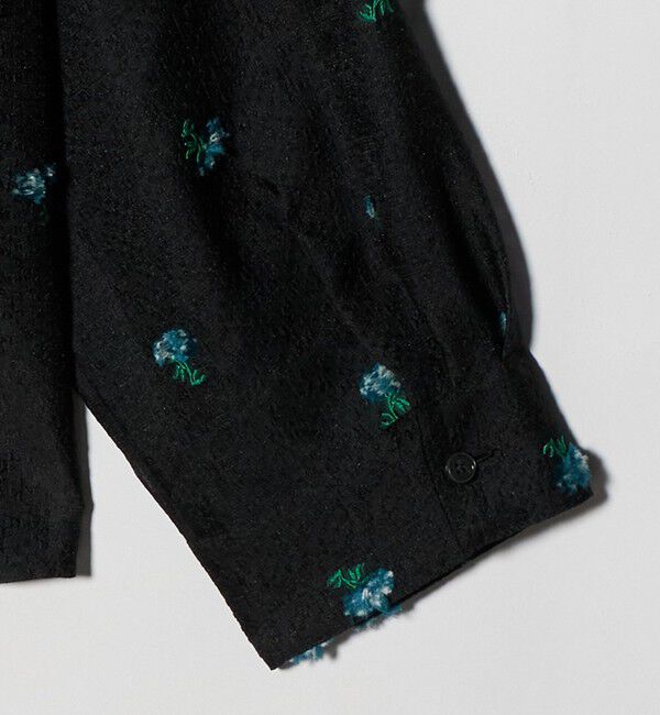 BEAUTY&YOUTH UNITED ARROWS「フラワーモチーフ ジャガード シャツ ウォッシャブル」|シャツ・ブラウス|