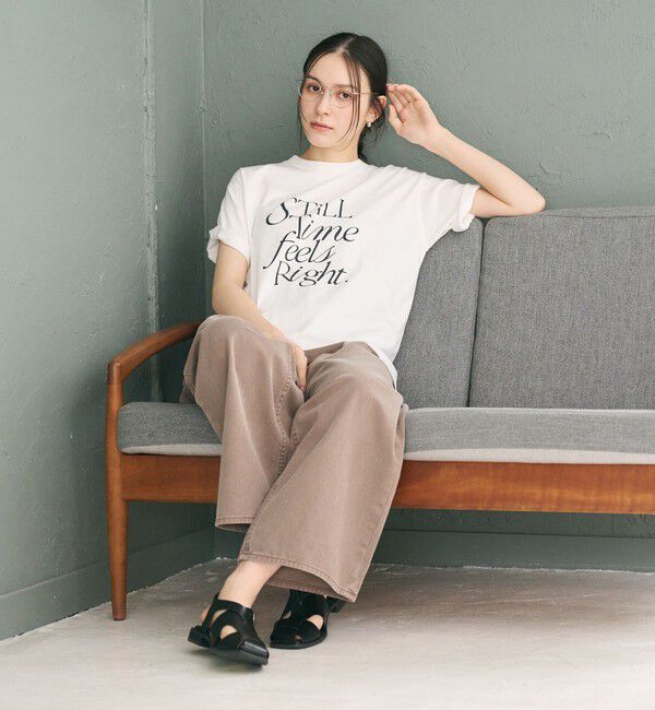 BEAUTY&YOUTH UNITED ARROWS「【WEB限定】ロゴプリント Tシャツ」|Tシャツ・カットソー|