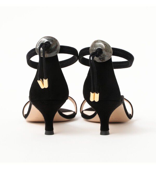 Demi-Luxe BEAMS 「NEBULONI E. / ストーン アンクルゴムストラップ サンダル」|サンダル|