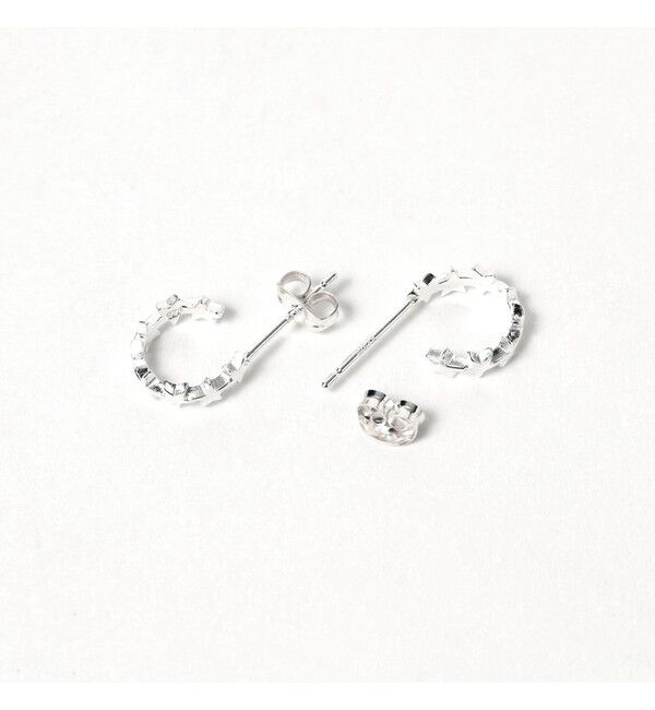 Ray BEAMS 「シルバー スター フープ ピアス」|ピアス|