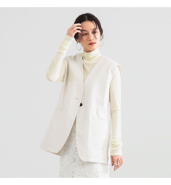 Demi-Luxe BEAMS 「ナチュラル オックス ジレ」|ダウン|NATURAL