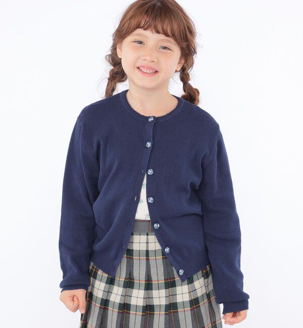 SHIPS KIDS「SHIPS KIDS:100～130cm / リバティ カーディガン」|カーディガン|ネイビー