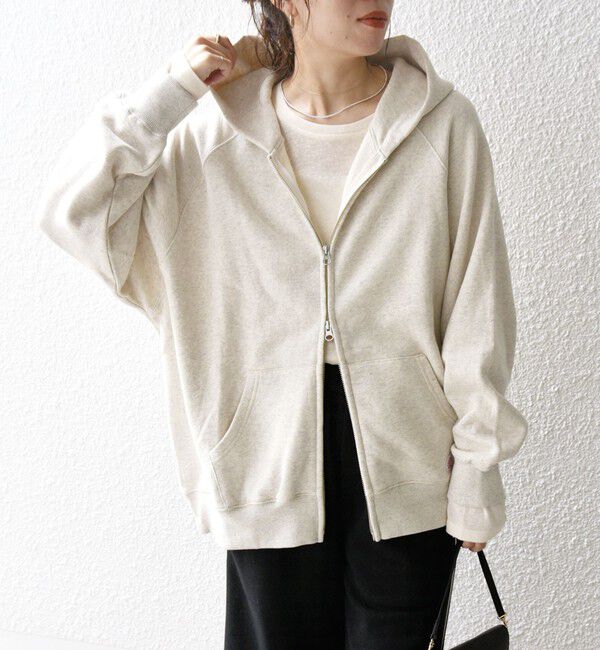 SHIPS any「SHIPS any:〈洗濯機可能〉USAコットン 裏起毛 ジップ スウェット パーカー」|パーカー|