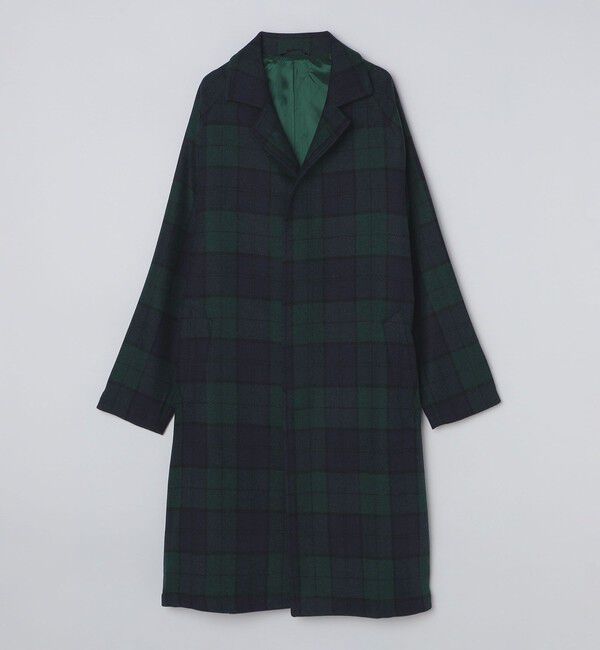 SHIPS「【 SHIPS別注】Errico Formicola: ブラックウォッチ ステンカラー コート」|ステンカラーコート|