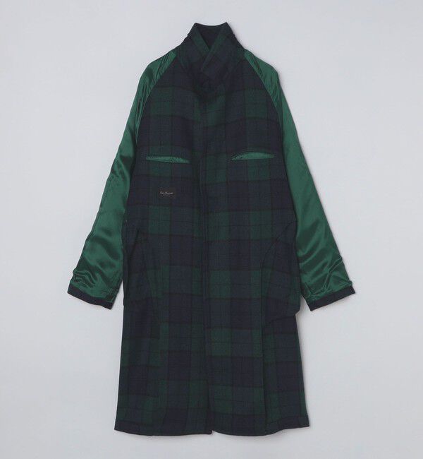 SHIPS「【 SHIPS別注】Errico Formicola: ブラックウォッチ ステンカラー コート」|ステンカラーコート|