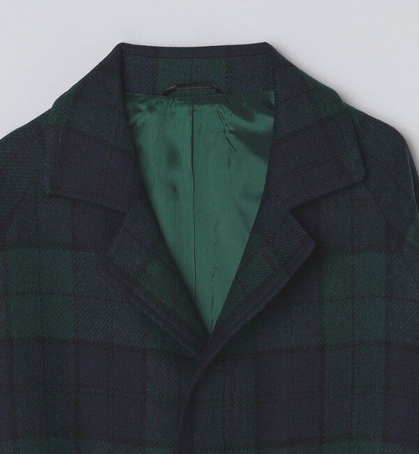 SHIPS「【 SHIPS別注】Errico Formicola: ブラックウォッチ ステンカラー コート」|ステンカラーコート|