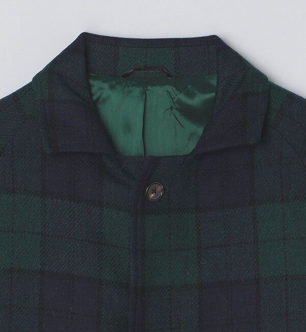 SHIPS「【 SHIPS別注】Errico Formicola: ブラックウォッチ ステンカラー コート」|ステンカラーコート|