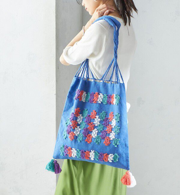 SHIPS for women「RAMESHWARI: ドビー ハンモック バッグ」|トートバッグ|