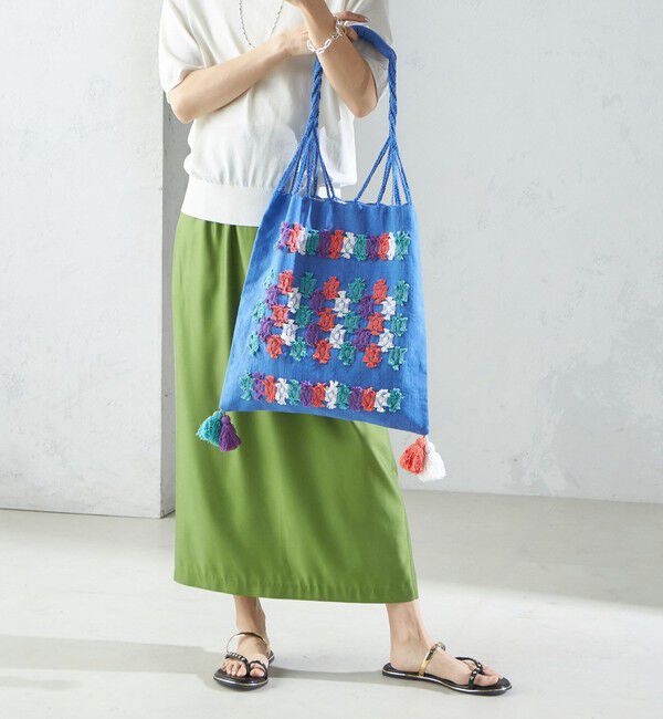 SHIPS for women「RAMESHWARI: ドビー ハンモック バッグ」|トートバッグ|