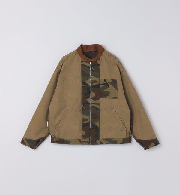 SHIPS「NOMARHYTHM TEXTILE: SIGN PRINT WORK JACKET」|ブルゾン・スタジャン|