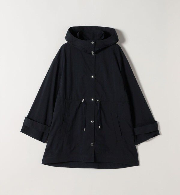 quaranciel「quaranciel:〈撥水加工/洗濯機可能〉ナイロン ドロスト フード ミディ ブルゾン」|その他|