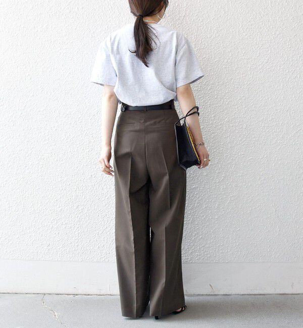 SHIPS any「《一部追加予約》SHIPS any:〈手洗い可能〉2タック ワイド パンツ」|スラックス|