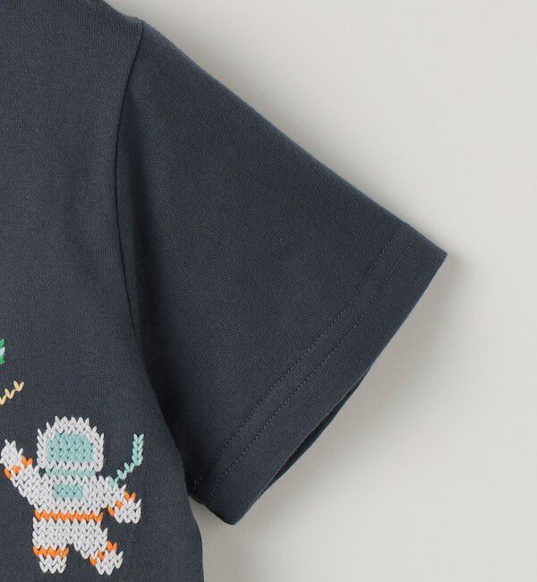 SHIPS KIDS「SHIPS KIDS:100～130cm / スペース 刺繍 Tシャツ 」|Tシャツ・カットソー|
