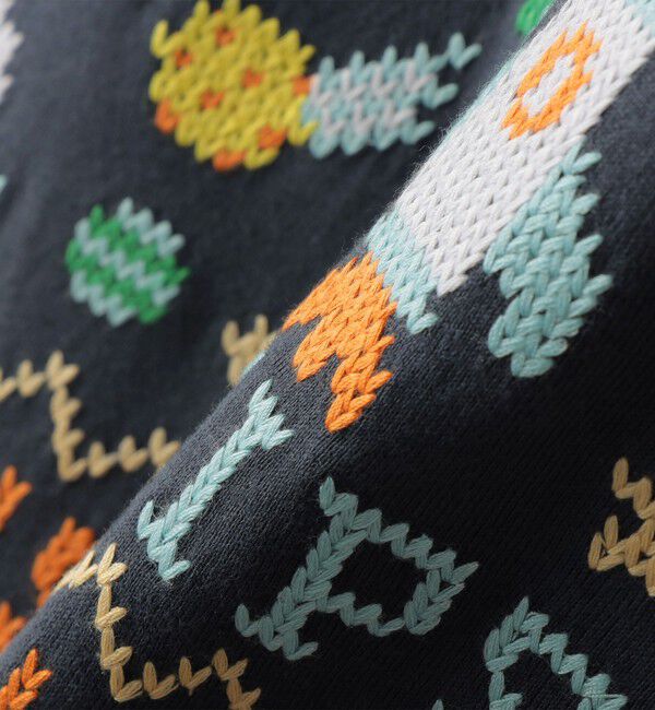 SHIPS KIDS「SHIPS KIDS:100～130cm / スペース 刺繍 Tシャツ 」|Tシャツ・カットソー|