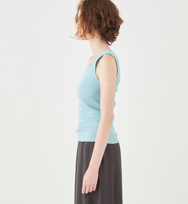 Ballsey「スーピマテレコ スクエアネックタンクトップ」|タンクトップ|