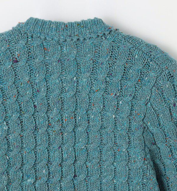 CABaN「ウールネップ ケーブルニットカーディガン」|カーディガン|