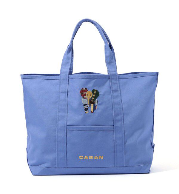 CABaN「Elephant刺繍 プレイフルトートバッグ」|トートバッグ|61 ライトブルー